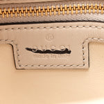 Ancora Calfskin Web Small Jackie Shoulder Bag Light Grey