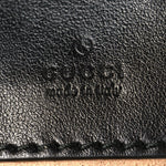 Calfskin Matelasse Mini GG Marmont 2.0 Bucket Bag Black