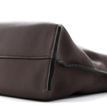 Calfskin Mini Flamenco Knot Clutch Chocolate