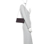 Patent Cannage Lady Dior Chain Wallet Purple