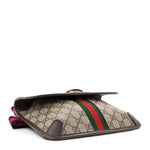 GG Supreme Monogram Web Small Ophidia Belt Bag Brown
