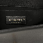 Caviar Quilted Small Boy Flap Black