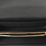 Lambskin Quilted Medusa Wallet On Chain Crossbody Black