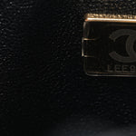 Lambskin Quilted Mini Rectangular Flap Black