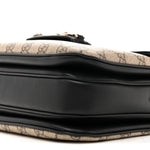 GG Supreme Monogram Horsebit 1955 Soft Small Shoulder Bag Beige Black