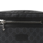 Soft GG Supreme Monogram Web Belt Bag Black Grey
