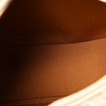 Canvas Calfskin Ava Triomphe Shoulder Bag Grege