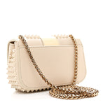 Calfskin Spikes Sweety Charity Shoulder Bag Beige