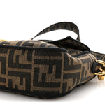 Fabric Jacquard FF 1974 Medium Baguette Tobacco Moro Black