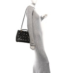 Patent Cannage Medium Lady Dior Dark Brown