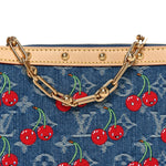 LV X TM Monogram Denim Cerises Pochette Accessories Blue