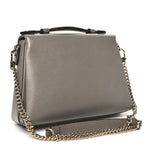 Dollar Calfskin Interlocking G Top Handle Shoulder Bag Loess