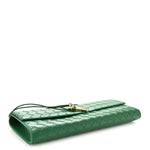 Nappa Intrecciato Long Andiamo Top Handle Clutch Jungle
