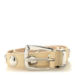 Calfskin Studded Benny Belt 80 32 Dark Ivory