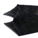 Embroidered 3D Macrame D-Lace Sun Medium Book Tote Black
