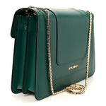 Calfskin Serpenti Forever Shoulder Bag Emerald Green