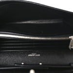 Grain De Poudre Mixed Matelasse Triquilt Monogram Chain Wallet Black