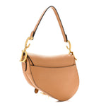 Grained Calfskin Saddle Bag Camello