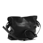 Nappa Calfskin Medium Flamenco Knot Clutch Black