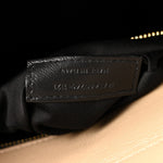 Lambskin Quilted Mini Becky Chain Bag Dark Beige