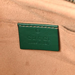 Calfskin Matelasse Small GG Marmont Chain Shoulder Bag Emerald Green