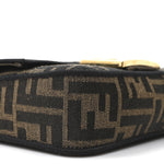 Fabric Jacquard FF 1974 Mini Baguette Tobacco Moro Black