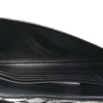 Nappa Intrecciato Long Andiamo Top Handle Clutch Black