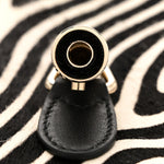 Pony Hair Zebra Print Calfskin Small Jackie 1961 Hobo Black White