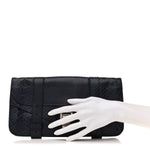 Snakeskin PS1 Pochette Clutch Blue