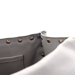 Nappa Medium Rockstud Spike Shoulder Bag Pastel Grey