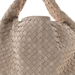 Suede Intrecciato Large Hop Mastice