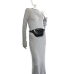 Calfskin GG Tennis Embossed Belt Bag Black