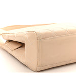 Calfskin Quilted Small Shopper Pink