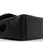 Lambskin Small Chain Handle Flap Bag Black