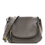 Calfskin Medium Shaded Jennifer Crossbody Bag Grey