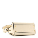Vitello Seta Suede FF Mini Peekaboo Iconic Satchel  Uovo Sigaro Marrone