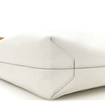 Taurillon Clemence Double Sens 45 Reversible Tote White Sable