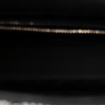 Satin Crystal Cannage Mini Lady Dior Black