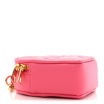 Calfskin Embroidered Monogram Pop My Heart Bag Pouch Dragon Fruit Pink