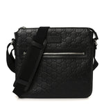 Guccissima Signature Small Messenger Bag Black
