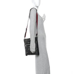 GG Supreme Monogram Tigers Web Messenger Bag Black Multicolor