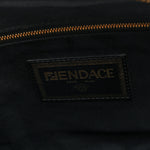 X VERSACE Nylon Cuoio Romano Fendace FF Baroque Belt Bag Black Gold