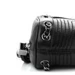 Lambskin Lax Small Tassel Shoulder Bag Black