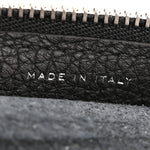 Grained Calfskin Large Slouchy Banana Bag Black