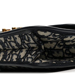 Oblique Small DiorAddict Flap Bag Navy Blue