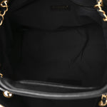 Suede Calfskin Shiny Lambskin Quilted Small Coco Base Shopping Bag Beige Black