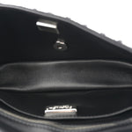 Sequin Houndstooth Small Flap Black White
