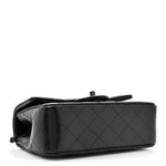 Lambskin Quilted Mini Top Handle Rectangular Flap So Black