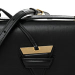Calfskin Small Barcelona Shoulder Bag Black