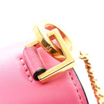 Smooth Calfskin Small VSling Shoulder Bag Pink